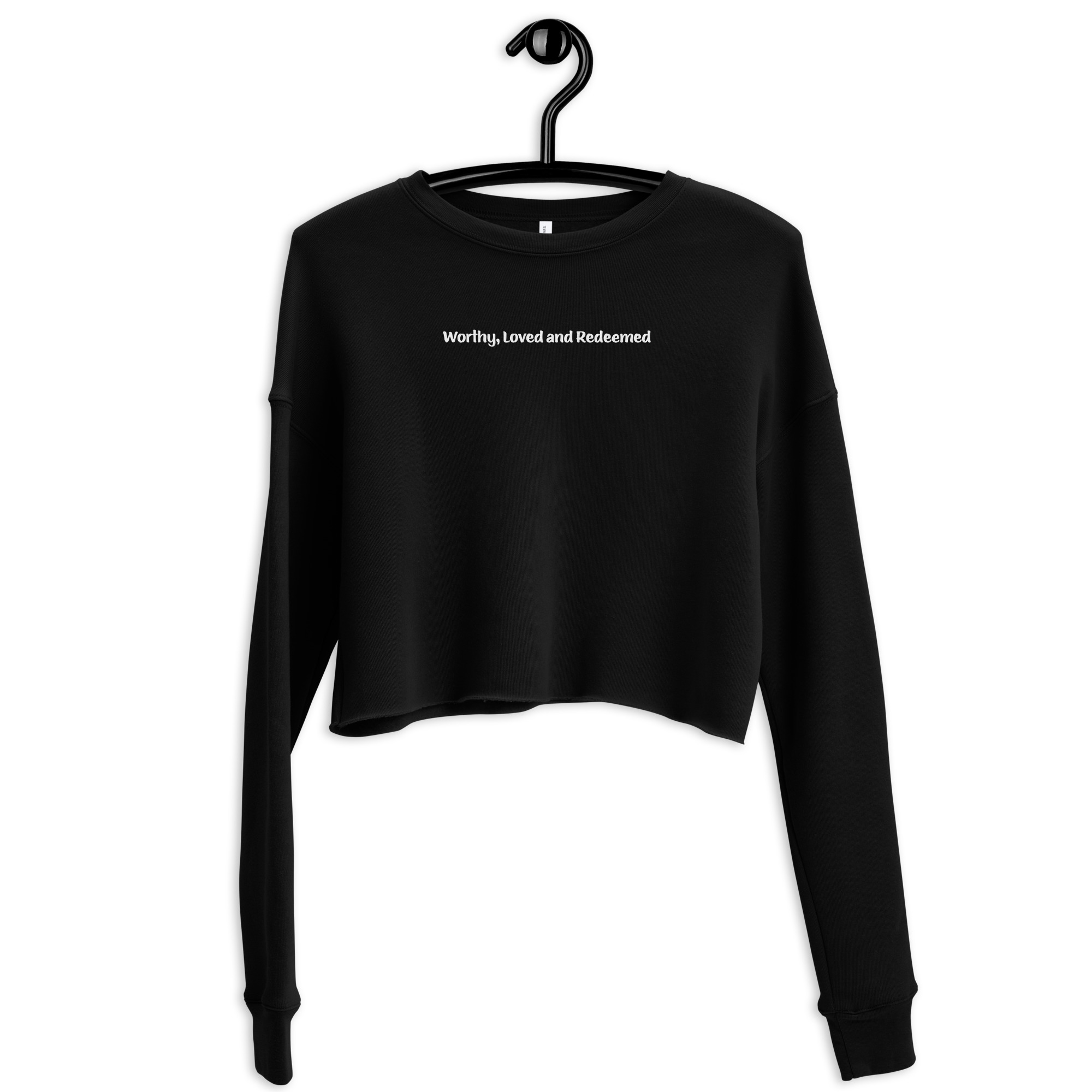 Worthy Loved and Redeemed Crop Sweatshirt