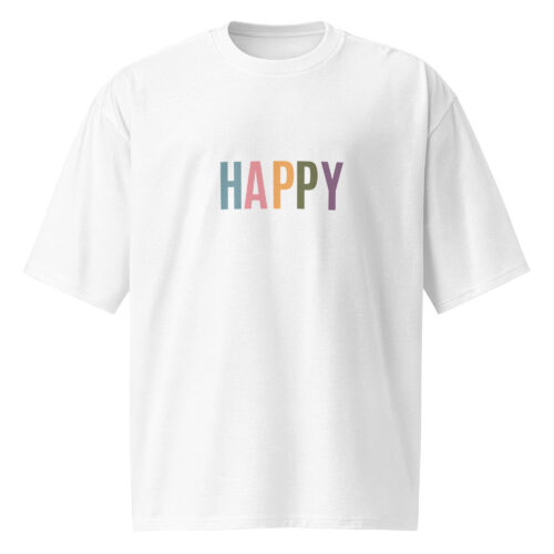 Happy Oversized Heavyweight T-shirt - Image 4